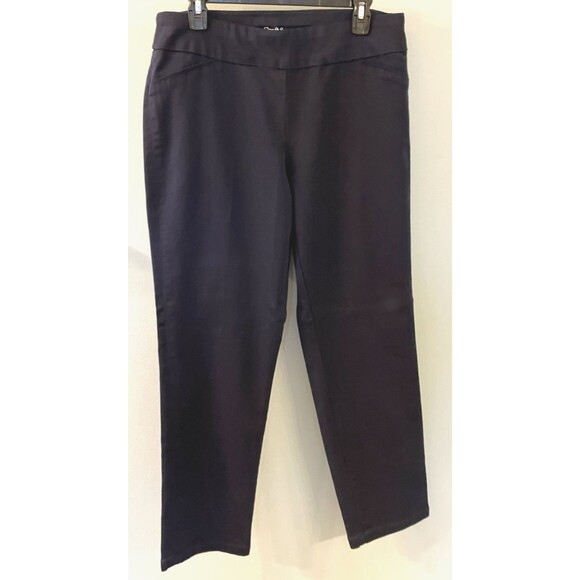 croft & barrow Pants - Croft & Barrow Effortless Stretch Pant Dark Blue Mid Rise  Size 12 NWOT